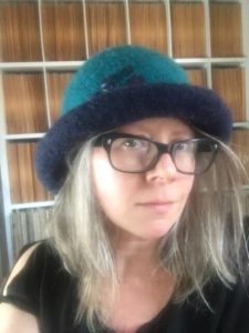 lovely 100% wool knit felt hat made my Maria Nitzsche of Vermont Hats