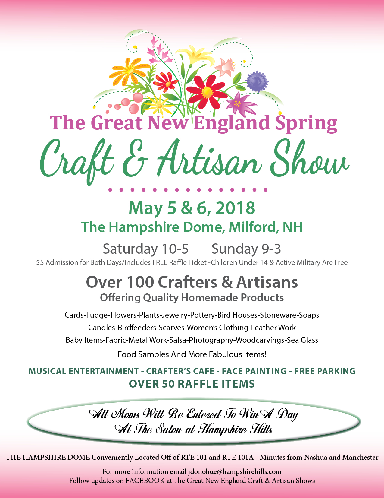 The Great New England Spring Craft & Artisan Show flyer